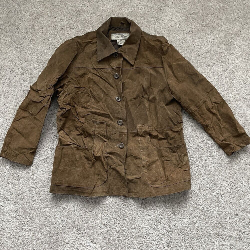 Vintage Paris Outerwear Brown 100% Leather Shell Women's Jacket 2XL